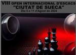 El VIII Open Internacional d'Escacs 'Ciutat de Sueca' se celebrar del 5 a l'11 d'agost